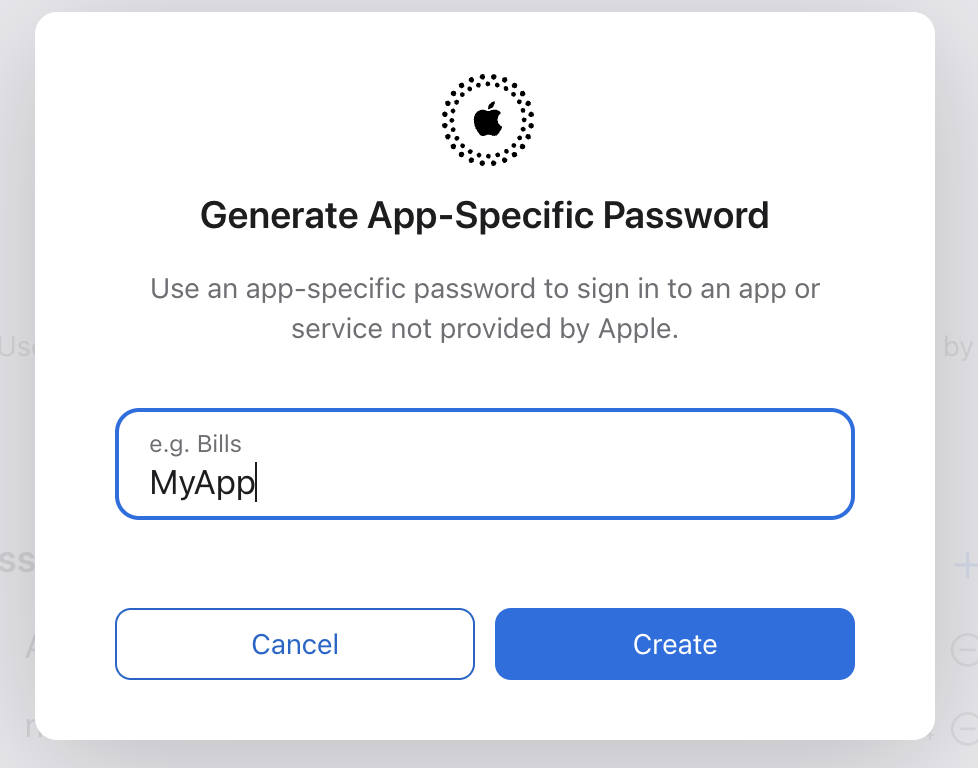 app specific password 1